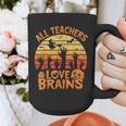 All Teachers Love Brains Teachers Halloween Teacher Graphic Print Coffee Mug, funny design All Teachers Love Brains Teachers Halloween Teacher Graphic Print Coffee Mug, funny design