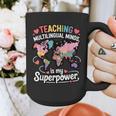 Teaching Multilingual Minds Learners English ESL Teacher Graphic Print Coffee Mug, Esl Teacher Gifts, English Teacher Gifts, funny design