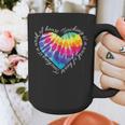 Teaching Is a Work Of Heart Tie Dye Hippie For Teacher For Men Women Girls Kids Graphic Print Coffee Mug, funny design