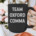 Team Oxford Comma English Majors And Teachers For Men Women Girls Kids Graphic Print Coffee Mug, English Teacher Gifts, funny design