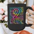 Tie Dye 2nd Grade Typography Team Second Grade Teacher Graphic Print Coffee Mug, 2nd Grade Teacher Gifts, funny design
