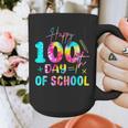 Tie Dye Happy 100th Day Of School Teacher Student 100 Days Graphic Print Coffee Mug, funny design