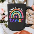 Tiny Human Tamer Watercolor Rainbow Daycare Teacher Graphic Print Coffee Mug, funny design Tiny Human Tamer Watercolor Rainbow Daycare Teacher Graphic Print Coffee Mug, funny design