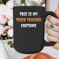 This Is My Tired Teacher Costume Apparel Halloween Teacher Graphic Print Coffee Mug, funny design This Is My Tired Teacher Costume Apparel Halloween Teacher Graphic Print Coffee Mug, funny design