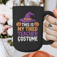 This Is My Tired Teacher Costume Halloween Graphic Print Coffee Mug, funny design This Is My Tired Teacher Costume Halloween Graphic Print Coffee Mug, funny design