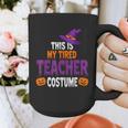 Tired Teacher Costume For Halloween Teachers Graphic Print Coffee Mug, funny design Tired Teacher Costume For Halloween Teachers Graphic Print Coffee Mug, funny design