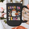 Trick Or Teach Ghost Teacher School Halloween Men Women Graphic Print Coffee Mug, funny design Trick Or Teach Ghost Teacher School Halloween Men Women Graphic Print Coffee Mug, funny design