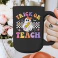 Trick Or Teach Groovy Halloween Teachers Graphic Print Coffee Mug, funny design Trick Or Teach Groovy Halloween Teachers Graphic Print Coffee Mug, funny design
