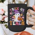 Trick Or Teach Groovy Teacher Ghost Halloween Teacher Graphic Print Coffee Mug, Groovy Teacher Gifts, funny design Trick Or Teach Groovy Teacher Ghost Halloween Teacher Graphic Print Coffee Mug, Groovy Teacher Gifts, funny design