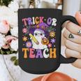 Trick Or Teach Teacher Ghost Teaching Fun Halloween Teacher Graphic Print Coffee Mug, funny design Trick Or Teach Teacher Ghost Teaching Fun Halloween Teacher Graphic Print Coffee Mug, funny design