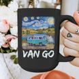 Van Go Retro Vanlife Art Teacher Graphic Print Coffee Mug, funny design