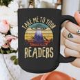 Vintage Take Me To Your Readers English Teacher Alien Space Men Women Graphic Print Coffee Mug, English Teacher Gifts, funny design