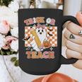 Vintage Teacher Shirt Women Trick Or Teach Halloween Graphic Print Coffee Mug, funny design