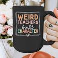 Weird Teachers Build Character Leopard Retro Teacher Graphic Print Coffee Mug, funny design Weird Teachers Build Character Leopard Retro Teacher Graphic Print Coffee Mug, funny design