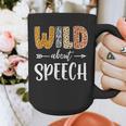 Wild About Speech SLP Leopard Teacher Back To School Kids Graphic Print Coffee Mug, funny design Wild About Speech SLP Leopard Teacher Back To School Kids Graphic Print Coffee Mug, funny design