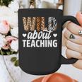 Wild About Teaching Teacher Teaching Back To School Graphic Print Coffee Mug, funny design Wild About Teaching Teacher Teaching Back To School Graphic Print Coffee Mug, funny design