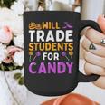 Will Trade Students For Candy Cute Halloween Costume Teacher For Men Women Kids Graphic Print Coffee Mug, funny design Will Trade Students For Candy Cute Halloween Costume Teacher For Men Women Kids Graphic Print Coffee Mug, funny design