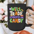 Will Trade Students For Candy Teacher Cute Halloween Costume Graphic Print Coffee Mug, funny design