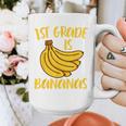 1st Grade Is Bananas Teacher Teaching Back To School Graphic Print Coffee Mug, funny design