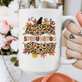 Autumn Fall SPED ED Teacher Thankful Grateful Pumpkin Retro Graphic Print Coffee Mug, funny design