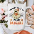 You Can't Scare Me I Teach Daycare Teacher Halloween Ghost Graphic Print Coffee Mug, funny design