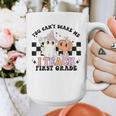You Cant Scare Me I Teach First Grade Teacher Halloween Graphic Print Coffee Mug, First Grade Teacher Gifts, funny design