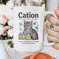 Cation Shirt Cat Science Chemistry Teacher Chemist Pun Graphic Print Coffee Mug, Science Teacher Gifts, funny design