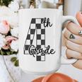 Checkered Fourth Grade Back To School Teachers Students Graphic Print Coffee Mug, funny design Checkered Fourth Grade Back To School Teachers Students Graphic Print Coffee Mug, funny design