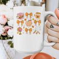 Coquette Bow Teacher Thanksgiving Fall Autumn Girls Women Graphic Print Coffee Mug, funny design