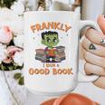Cute Halloween Teacher Librarian Frankenstein Reading Books Graphic Print Coffee Mug, funny design Cute Halloween Teacher Librarian Frankenstein Reading Books Graphic Print Coffee Mug, funny design