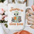 Cute Halloween Teacher Librarian Mummy Reading Books Graphic Print Coffee Mug, funny design