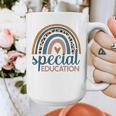 Cute Special Education Leopard Print SPED Teacher Idea Graphic Print Coffee Mug, funny design