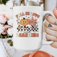 Fall In Love With Learning Teacher Retro Thanksgiving Graphic Print Coffee Mug, funny design