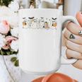 Ghosts Reading Books Library Halloween Teacher Men Women Kid Graphic Print Coffee Mug, funny design