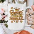 Groovy Coffee Teach Repeat Retro Teacher Graphic Print Coffee Mug, Groovy Teacher Gifts, funny design Groovy Coffee Teach Repeat Retro Teacher Graphic Print Coffee Mug, Groovy Teacher Gifts, funny design