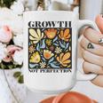 Growth Not Perfection Abstract Florals SPED Teacher Graphic Print Coffee Mug, funny design