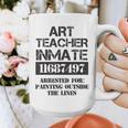 Halloween Art Teacher Prisoner Costume Graphic Print Coffee Mug, funny design Halloween Art Teacher Prisoner Costume Graphic Print Coffee Mug, funny design