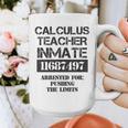 Halloween Calculus Teacher Prisoner Costume Graphic Print Coffee Mug, funny design