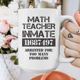 Halloween Math Teacher Prisoner Costume Graphic Print Coffee Mug, funny design Halloween Math Teacher Prisoner Costume Graphic Print Coffee Mug, funny design