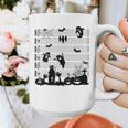 Halloween Music Note Clefs Spooky Ghost For Music Teacher Graphic Print Coffee Mug, funny design