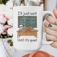 Halloween Teacher I'Ll Just Wait Until It's Quiet Graphic Print Coffee Mug, funny design