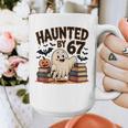 Haunted By 67 Teacher Ghost Pumpkin Halloween Costum Graphic Print Coffee Mug, funny design Haunted By 67 Teacher Ghost Pumpkin Halloween Costum Graphic Print Coffee Mug, funny design
