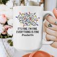 It's Fine I'm Fine Christmas Lights Teacher Xmas Graphic Print Coffee Mug, funny design It's Fine I'm Fine Christmas Lights Teacher Xmas Graphic Print Coffee Mug, funny design