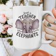 Just a Teacher Who Loves Elephants Elephant Lover Educator Graphic Print Coffee Mug, funny design Just a Teacher Who Loves Elephants Elephant Lover Educator Graphic Print Coffee Mug, funny design