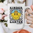 Kindergarten Teacher Hippie Smile Face Back School Graphic Print Coffee Mug, funny design Kindergarten Teacher Hippie Smile Face Back School Graphic Print Coffee Mug, funny design