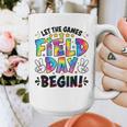 Let The Games Field Day Begin Tie Dye Adults Teacher Kids Graphic Print Coffee Mug, funny design