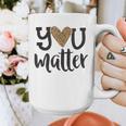 You Matter Leopard Print Teacher Kind Counselor Kindness Graphic Print Coffee Mug, funny design You Matter Leopard Print Teacher Kind Counselor Kindness Graphic Print Coffee Mug, funny design
