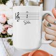 Music Notes Shirt Shh Quarter Fermata Teacher Graphic Print Coffee Mug, funny design