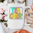 Neon Retro Teacher Cute Teacher Team New Teacher Back To Sch Graphic Print Coffee Mug, funny design Neon Retro Teacher Cute Teacher Team New Teacher Back To Sch Graphic Print Coffee Mug, funny design