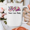 Peace Love Books Librarian Teacher Life Book Library Tie Dye Graphic Print Coffee Mug, funny design Peace Love Books Librarian Teacher Life Book Library Tie Dye Graphic Print Coffee Mug, funny design